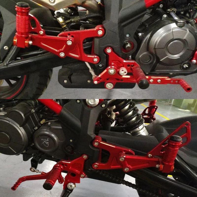 並行輸入品 TNT125-フットレスト付き保護ペダル フットレスト リアセット メルセデスベンツ用 TNT 2023 125 135 TNT135 2016 2017 2018 2019 2020 2021 20の画像
