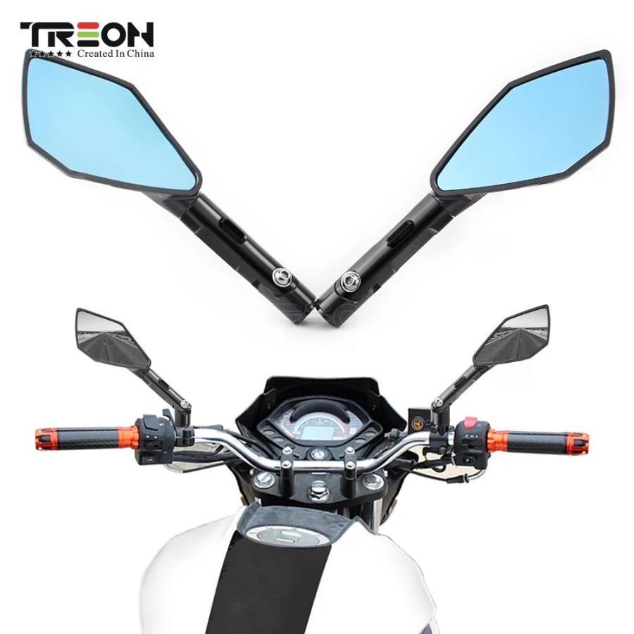 Foldable Black Aluminum Rear View Mirrors For KTM Motorcycles – 125, 200, 250, 390, 690, 790, 990, 1290 Duke & Super R - View #4