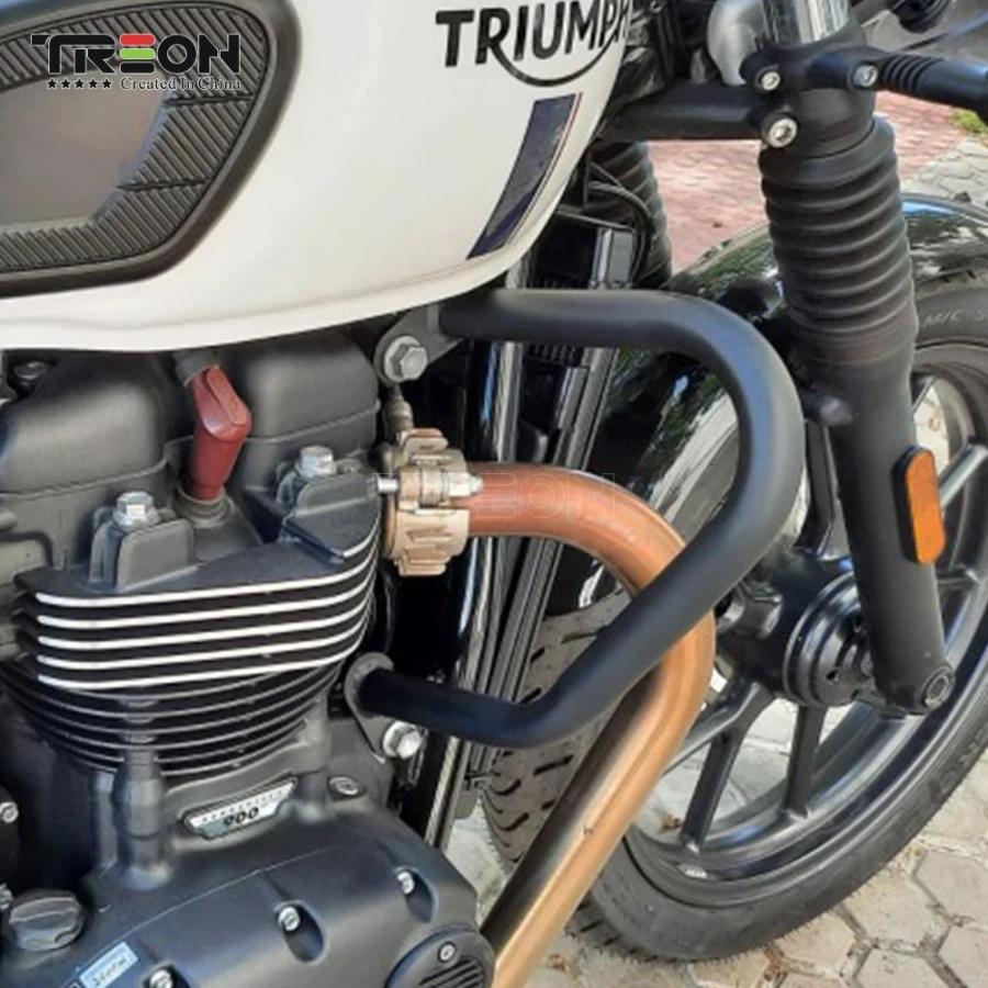 並行輸入品 耐衝撃性クラッシュバー トライアンフボンネビルT100 T120スラクストン1200 R ストリートカップ ストリートツイン ボンネビル2019_5