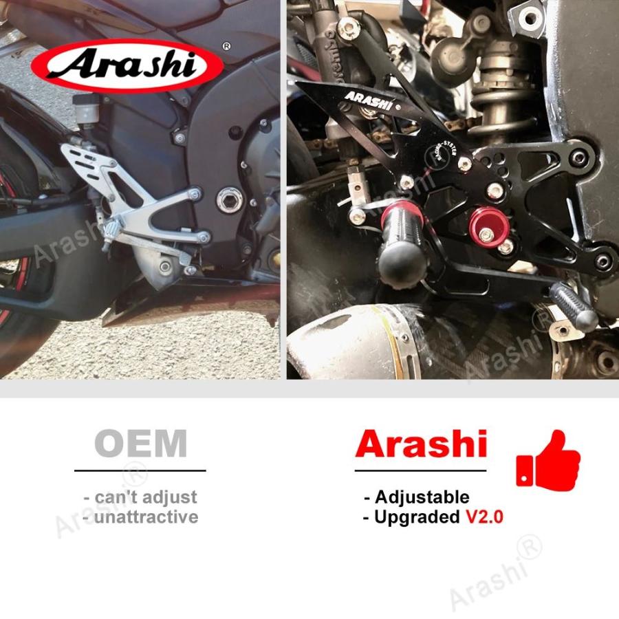 並行輸入品 嵐1セットホンダCBR1000RR 2004 - 2020 フットレストブレーキパーツフッペグCBR1000 CBR 1000 RR 2008 2009 2010 2011