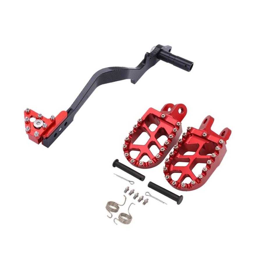 並行輸入品 バイク用 フットレスト フットレスト ギアブレーキ レバー ペダル ホンダXR CRF CRM BAJA XR250 XR250Rバイク用 ブレーキレバー_1