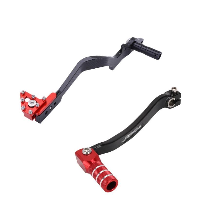 並行輸入品 バイク用 フットレスト フットレスト ギアブレーキ レバー ペダル ホンダXR CRF CRM BAJA XR250 XR250Rバイク用 ブレーキレバー_2