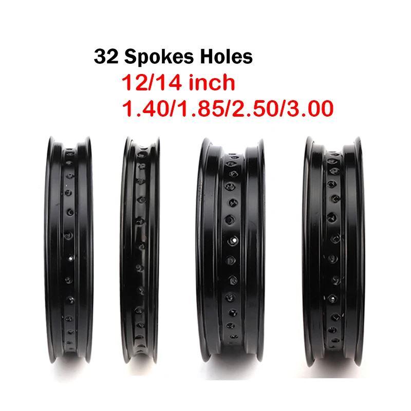 並行輸入品 12 14インチ合金ホイールリム32スポーク穴1.4 1.85 2.15