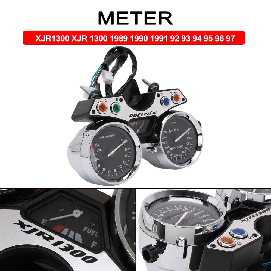 並行輸入品 ヤマハXJR1300XJR 260 1300 1989用 バイクタコメーター スピードメーター オドメーターインジケーター_1
