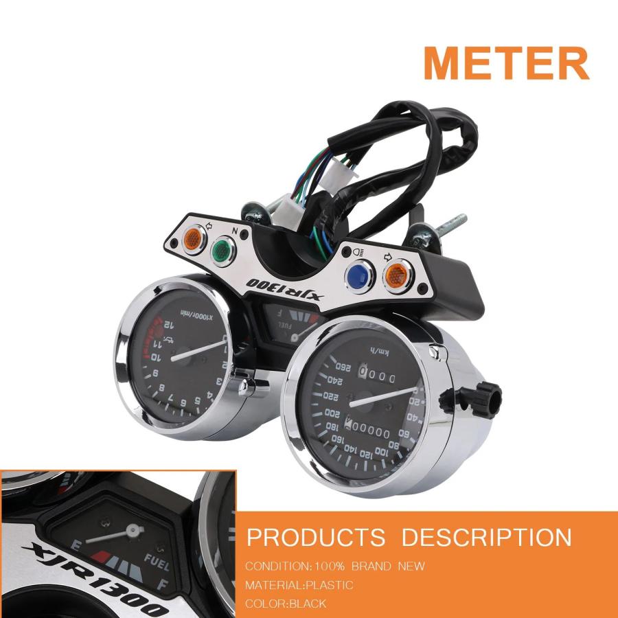 並行輸入品 ヤマハXJR1300XJR 260 1300 1989用 バイクタコメーター スピードメーター オドメーターインジケーター_3