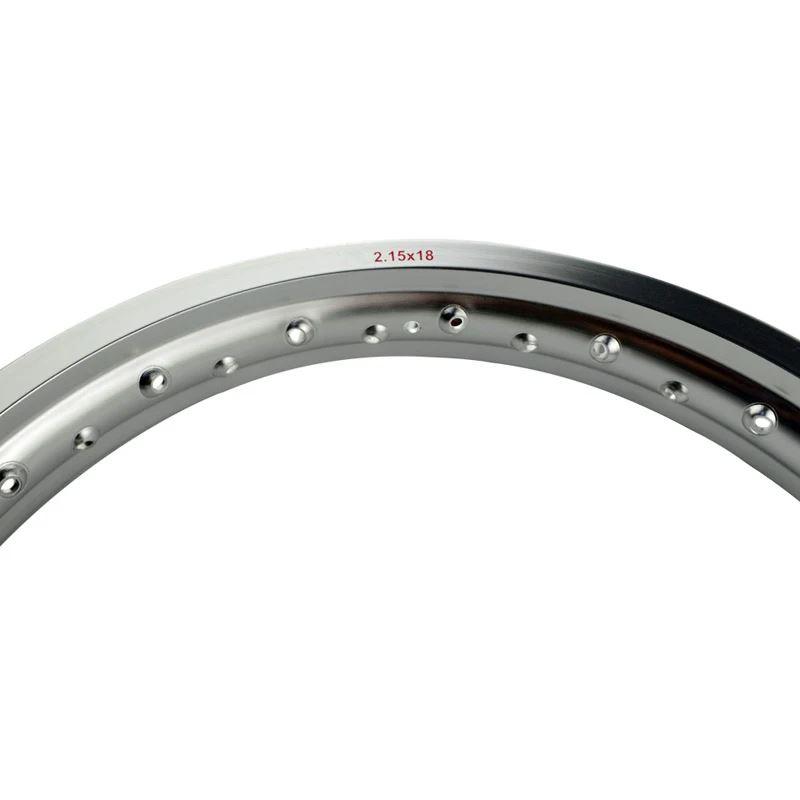 並行輸入品 6061航空アルミ2.15 × 18 32 36穴スポークシルバー 黒リム