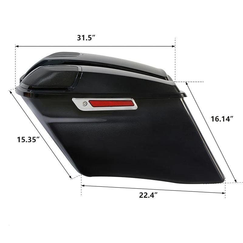 並行輸入品 バイク用 ハードバッグ ハーレー ツーリング ロード グライドストリートグライド 2014 2023 4インチ_5