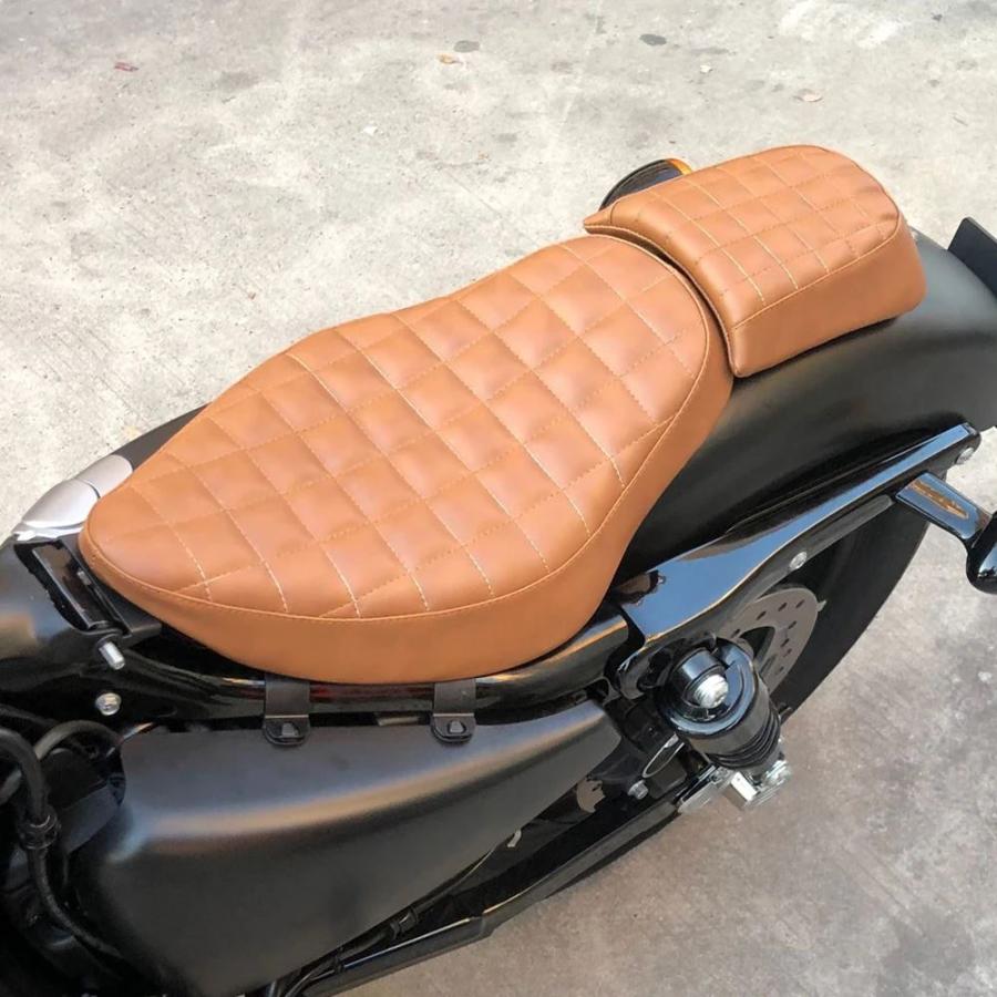 並行輸入品 バイク用 2人バイク用 シート 運転席助手席バイク用