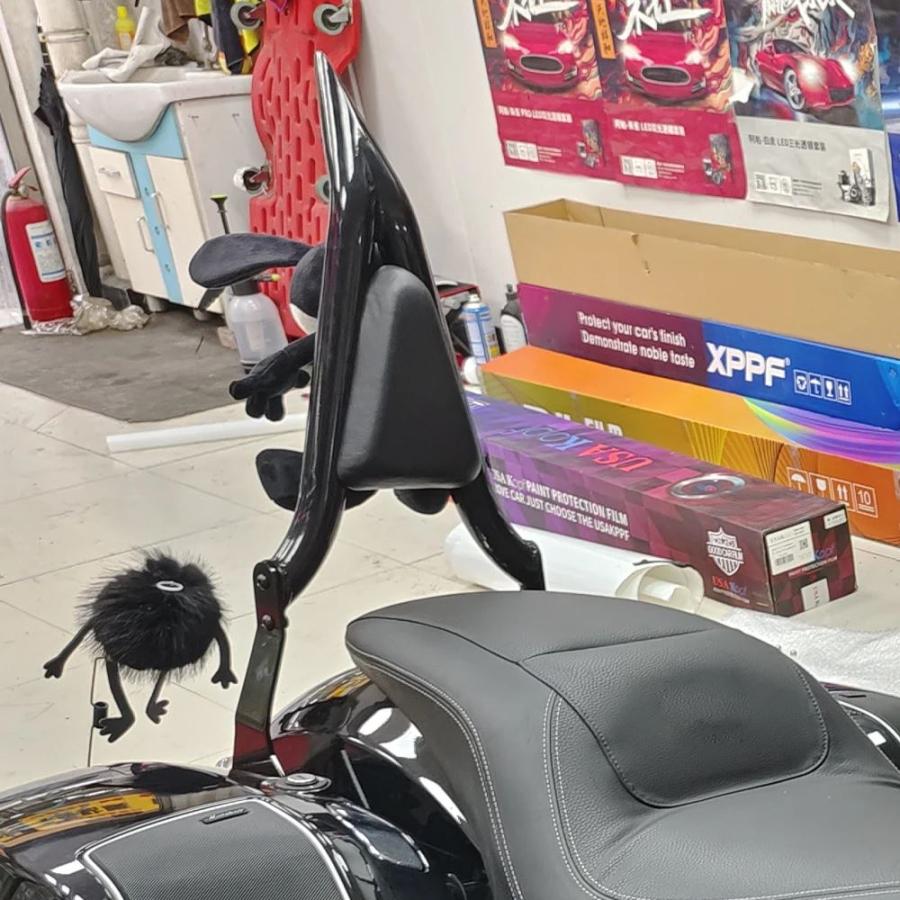 並行輸入品 バイク用バックレスト トライアングル対応 BMW R18