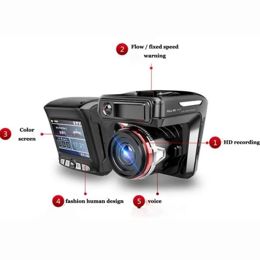 並行輸入品 2 IN 1レーザーレーダー カーカメラ フルHD G SENSOR P 1200スピード 2.3 W WDR