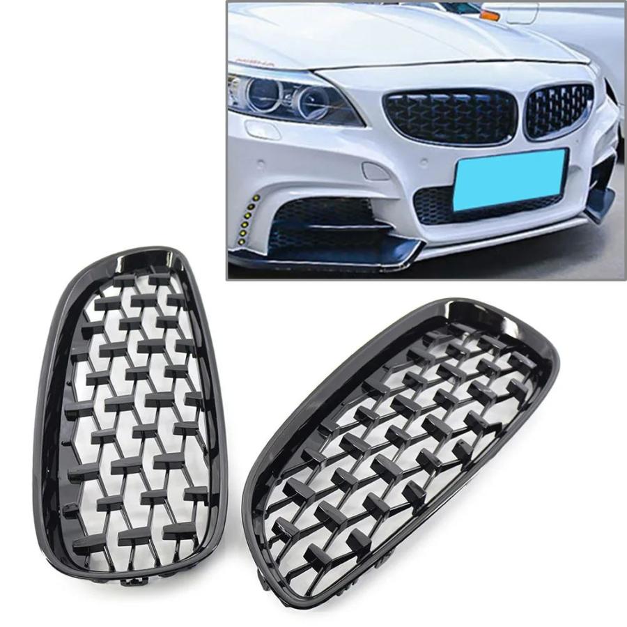 黒 光沢メッシュグリル BMW E89 Z4 2009 2010 2011 2012 2013 2014 