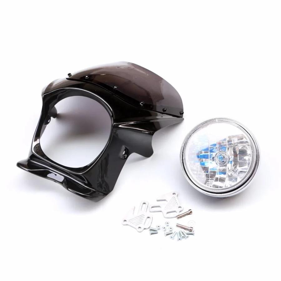 並行輸入品 ABSプラスチックフロントアッパーフロントカウルカウルノーズカバーフェアリングヘッドライトフィットCB400 92 98 CB400SF VTEC 1 2 3 4 CB130の画像