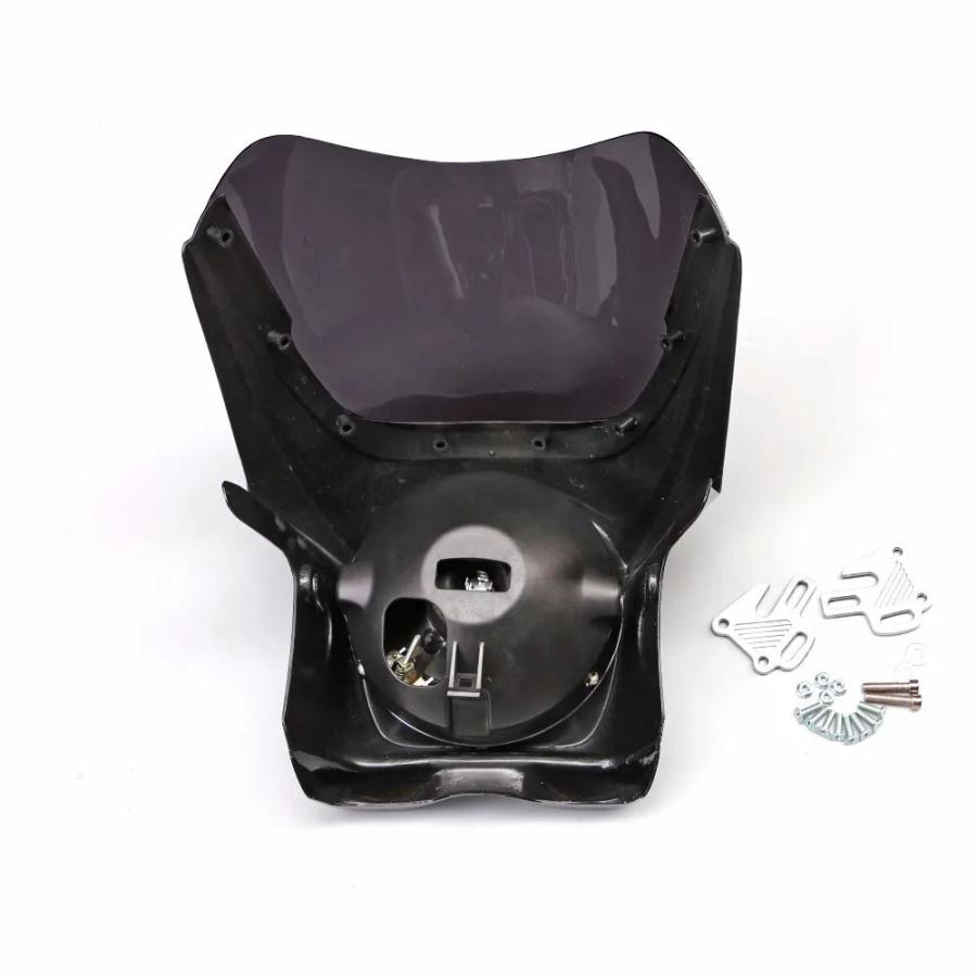 並行輸入品 ABSプラスチックフロントアッパーフロントカウルカウルノーズカバーフェアリングヘッドライトフィットCB400 92 98 CB400SF VTEC 1 2 3 4 CB130の画像