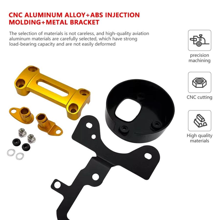 並行輸入品 サイドウィンカーブラケット付きハンドルバーカバー プレスコード器具 ホンダCM300CM500CMX500の画像