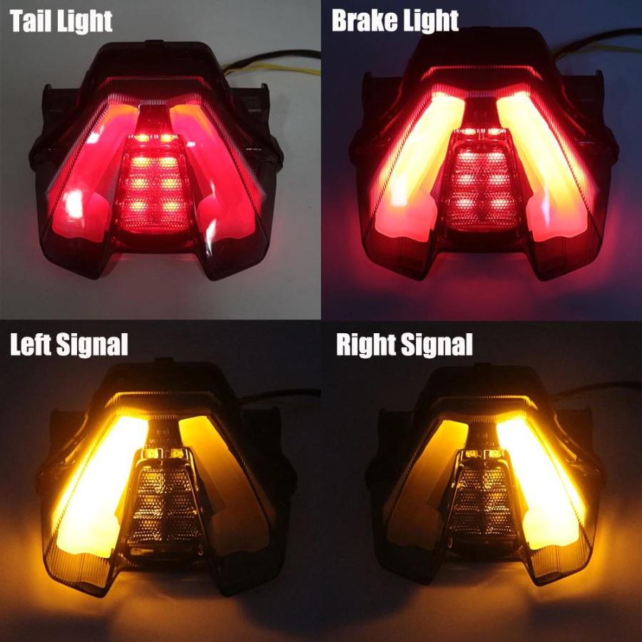 並行輸入品 バイク用リアブレーキライト バイク用統合ライト ヤマハMT-07 MT07 2021 2022_1