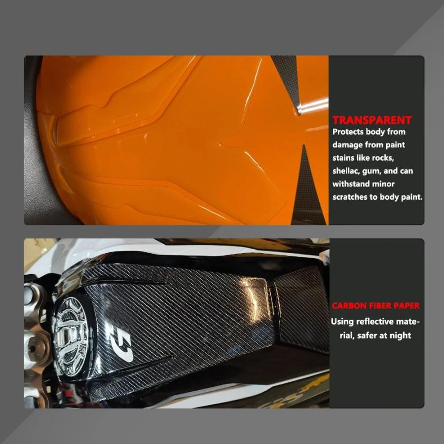 並行輸入品 タンクパッドスズキ GSX-S 1000 GT GSXS1000GT 2022 2023 クリアフィッシュボーンデカールカーボンテクスチャ_4