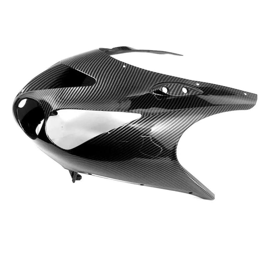 並行輸入品 カワサキニンジャZX14R 2006 2011カーボンアッパーノーズシュラウドカバーフロントウィンカーブラケットヘッドライト低パネルフェアリング_3