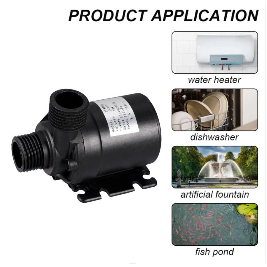 並行輸入品 ブラシレスソーラーウォーターポンプ 800L H 50W 超静音 水中ウォーターポンプ 養魚池 庭 噴水装飾用_3