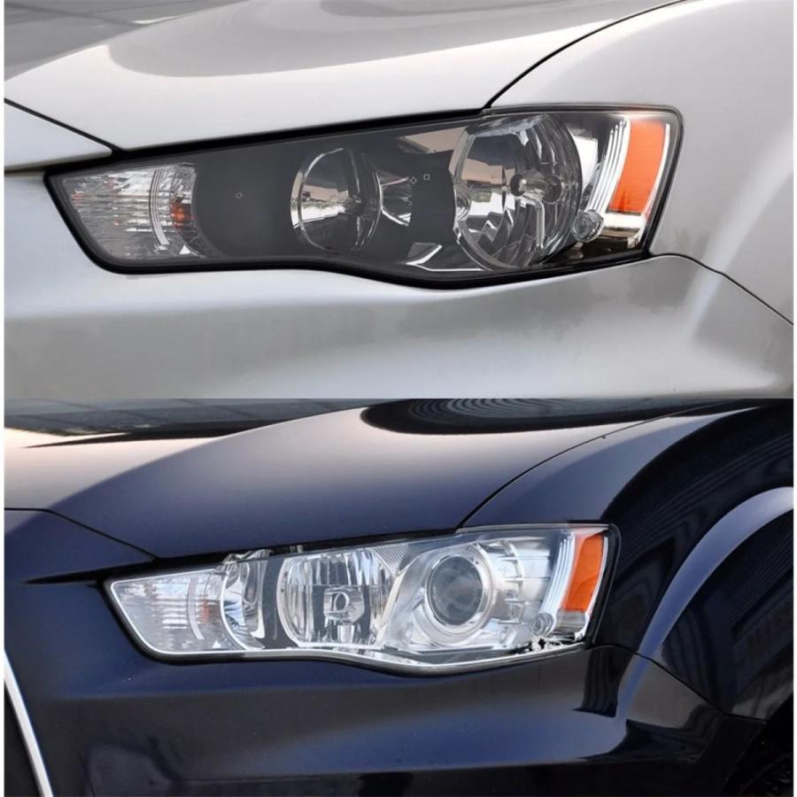 並行輸入品 ヘッドライトカバー 三菱三菱用フロントライトカバー パーカッティングライト ライト gt se 2010 2011 2012_1