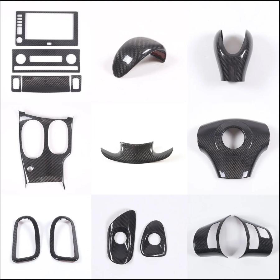 並行輸入品 センターコンソールギアパネルカバーキット 本物カーボン インテリアアクセサリー lhd cheveux c6 200513_1
