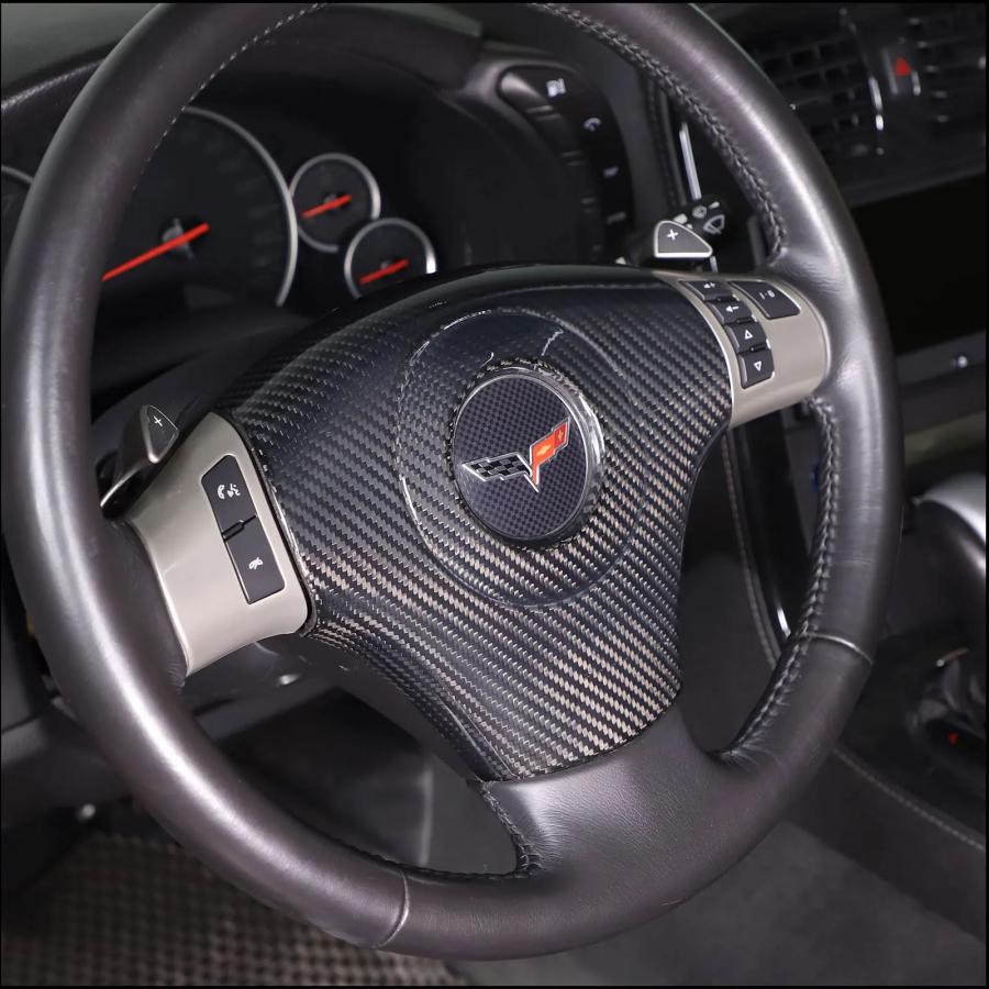 並行輸入品 センターコンソールギアパネルカバーキット 本物カーボン インテリアアクセサリー lhd cheveux c6 200513_3