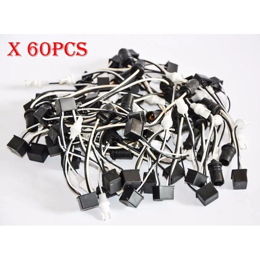 並行輸入品 60 ピース T10 T15 194 W5W 168 921 LED 電球 Can バスエラーフリー警告キャンセラーデコーダ抵抗容量配線アダプタ SMD ハイパワー_1