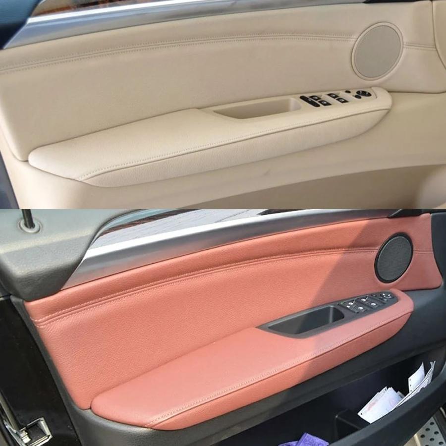 並行輸入品 アウターフレーム BMW x5 x6 e70 e71 e72用交換用LHDインテリアドアハンドル レザーアームレストの画像