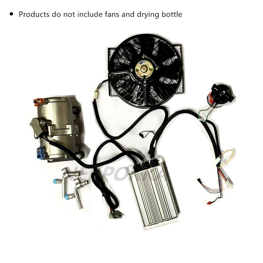 並行輸入品 電動エアコンコンプレッサー 12V 24V あらゆる車両電動 