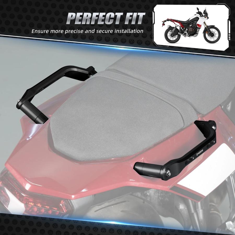 並行輸入品 ヤマハ テネレ700 XTZ700 2019-2024 リアグラブハンドル バーレール リアラゲッジラック カーゴ TENERE T700 ラリーエディション 2020-2024用