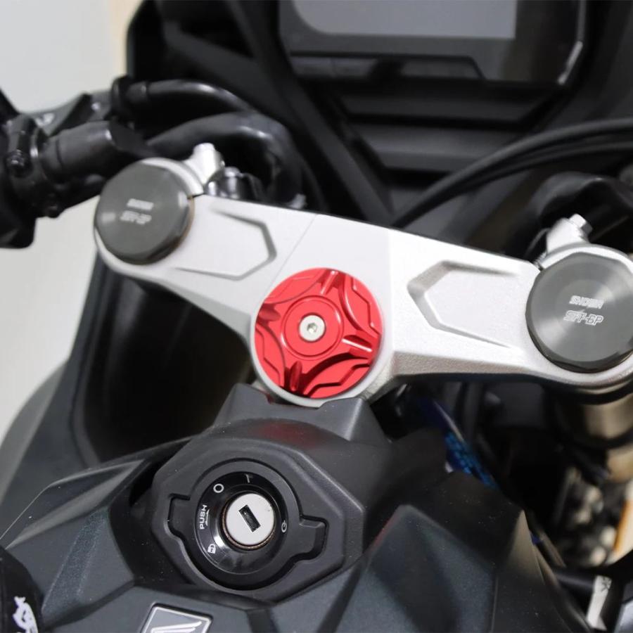 並行輸入品 フロントフォーク装飾接続カバー 上部接続プレート ネジ