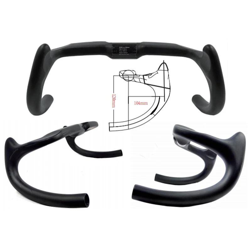カーボンハンドル　ハンドル幅330mm 並行輸入品 BIKEDOC-カーボンハンドルバー 超軽量 330MM : パーツ