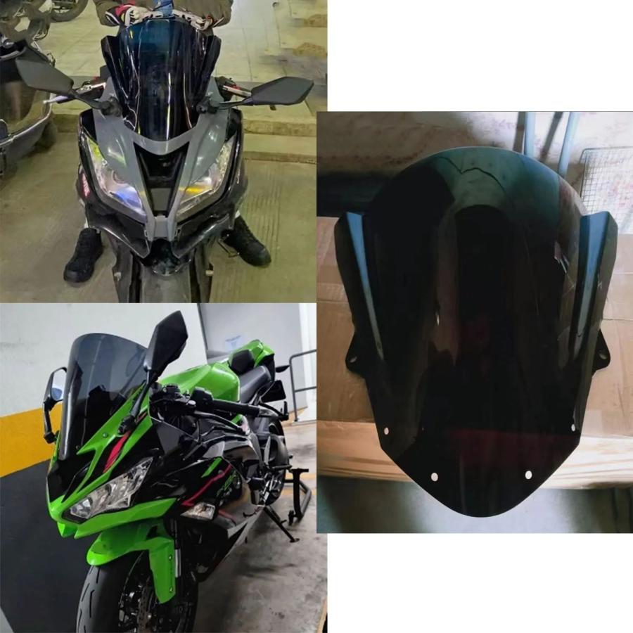 並行輸入品】 ダブルバブルフロントガラス 風車 カワサキニンジャ ZX