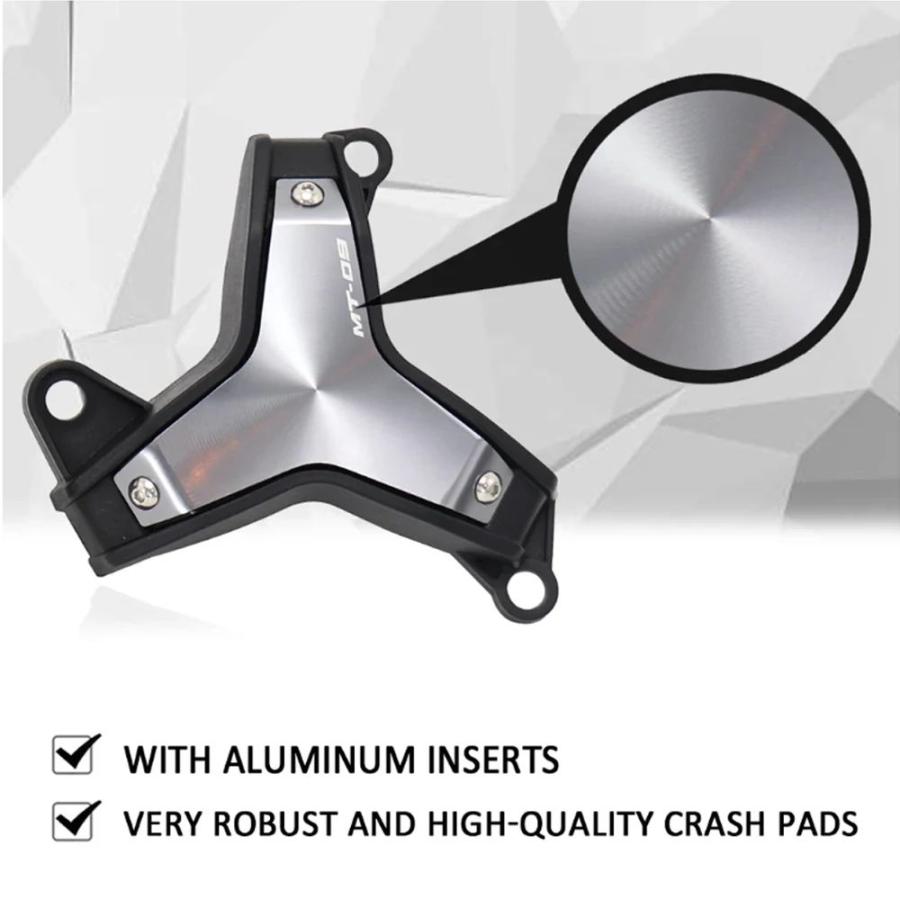 並行輸入品 ヤマハ MT-09 MT09/SP 2024 2025 オートバイサイドスライダーエンジンガード クラッシュパッドエンジン カバー_5