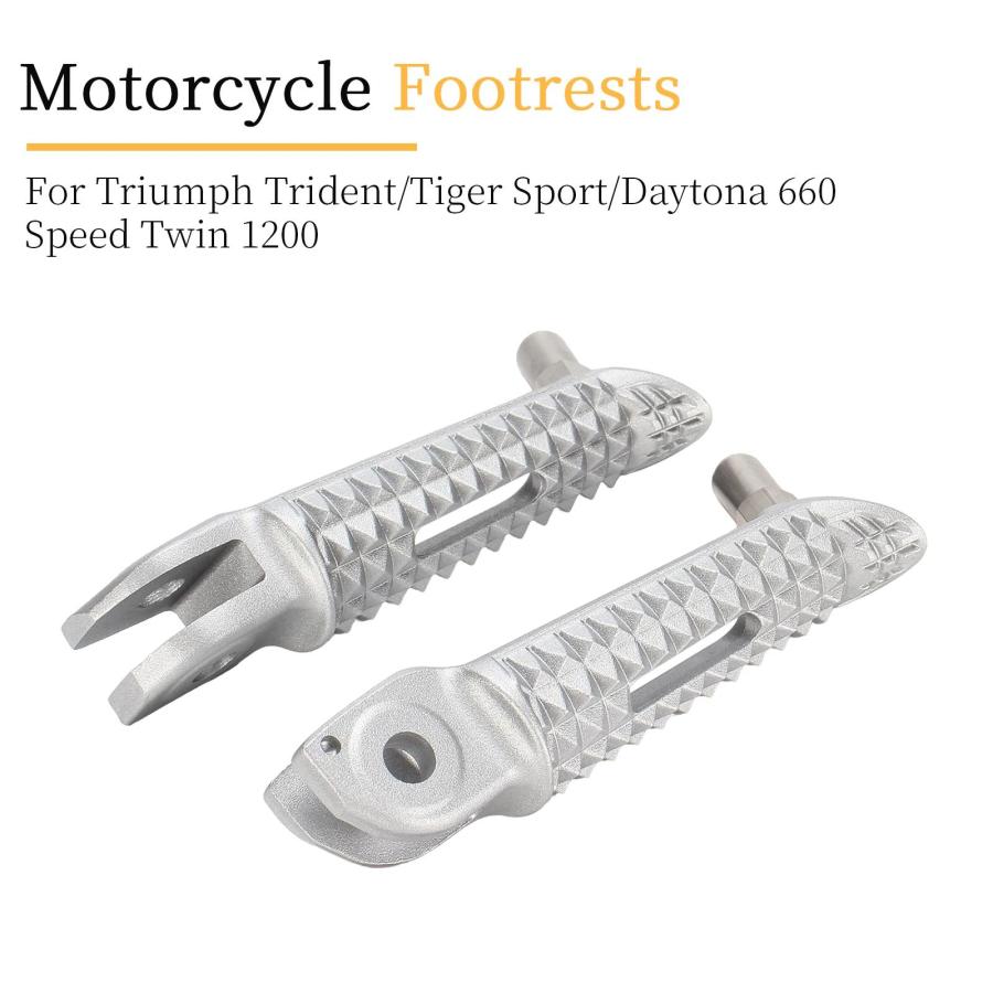 並行輸入品 1 ペアフロントライダーペダルフットレストトライアンフ 
