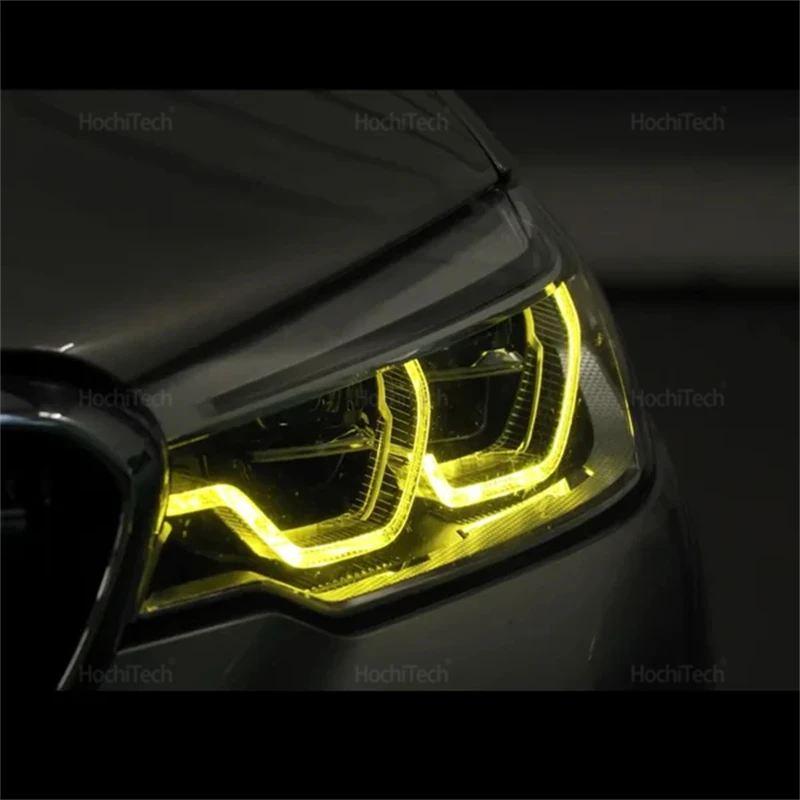 並行輸入品フロントヘッドライト黄色デイライト LED ボード BMW 5