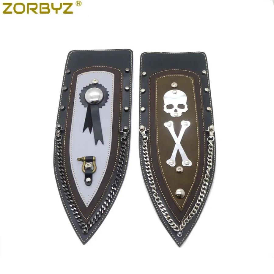 並行輸入品ZORBYZ バイク用 スカル フェイクレザー リアプレーン