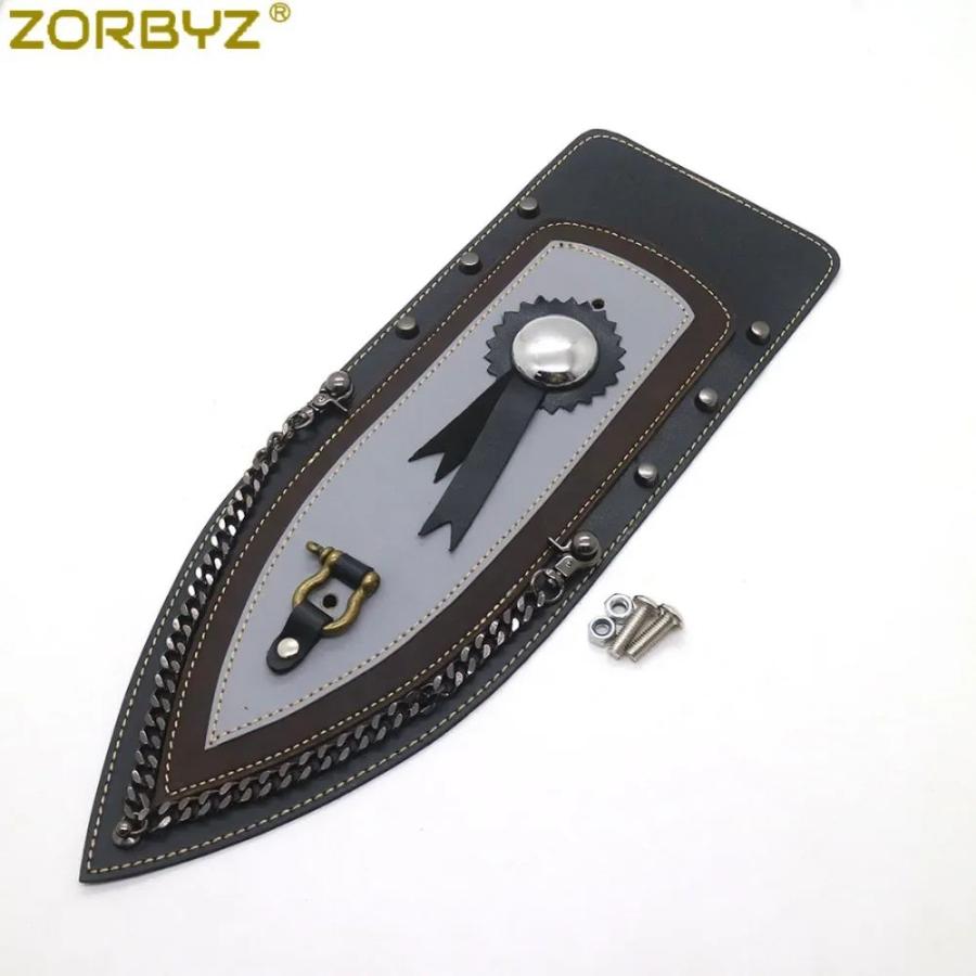 並行輸入品ZORBYZ バイク用 スカル フェイクレザー リアプレーン