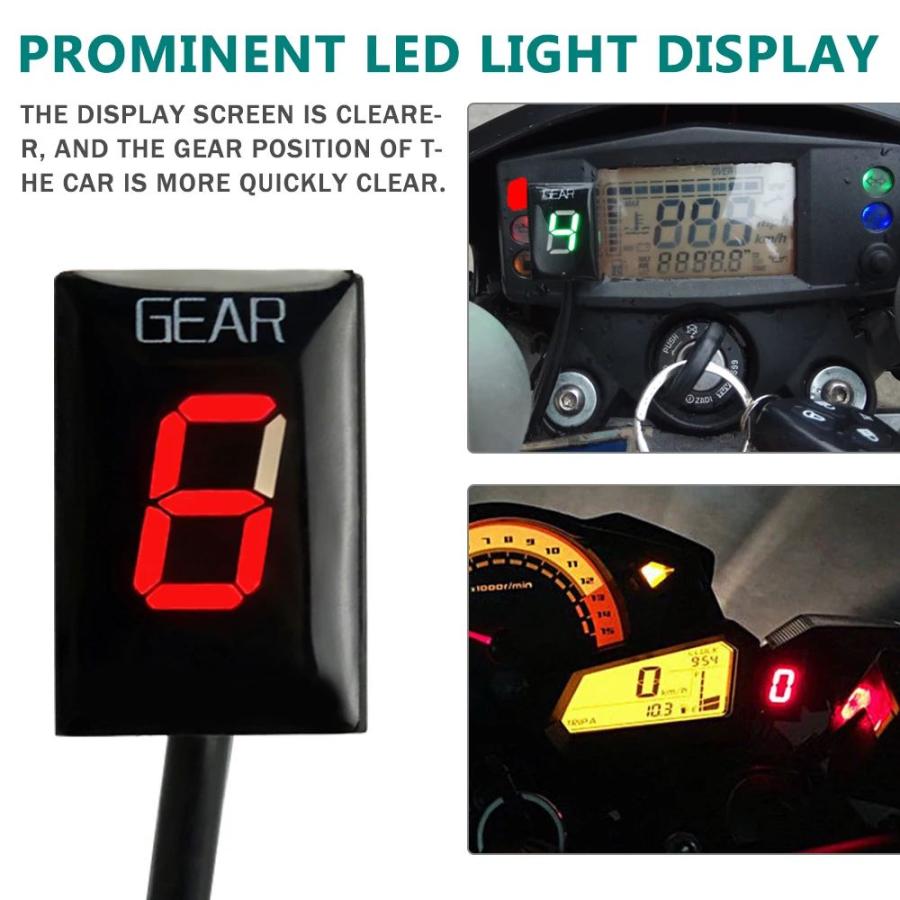 並行輸入品KTM 950 990 ABS 990 SUPER DUKE R用ギア表示インジケーター オートバイアクセサリー 1-6レベルスピードデジタルメーター | ブランド登録なし | 09