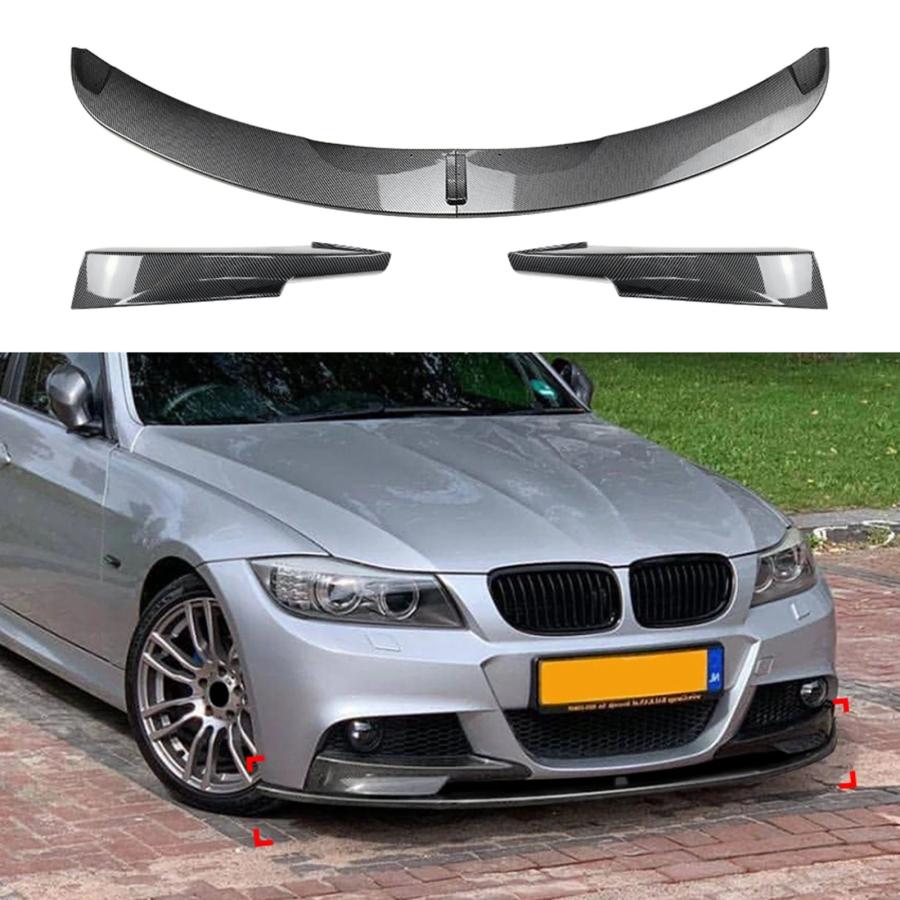 Paire de calandres avant sport noires mates pour E90 E91