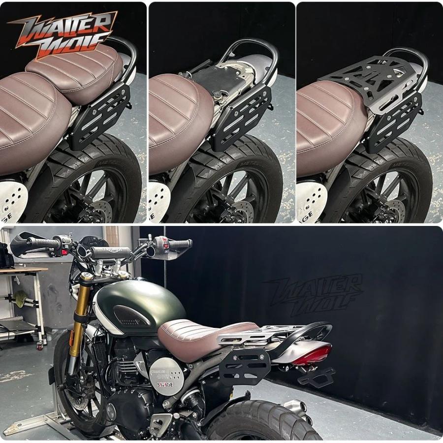 並行輸入品サイドバッグ ラゲッジキャリアラック ブラケット SCRAMBLER 400X SCRAMBLER400 X 2024-2025 リアラゲッジラックホルダー