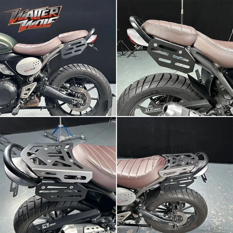 並行輸入品サイドバッグ ラゲッジキャリアラック ブラケット SCRAMBLER 400X SCRAMBLER400 X 2024-2025 リアラゲッジラックホルダー
