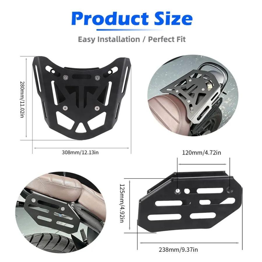 並行輸入品サイドバッグ ラゲッジキャリアラック ブラケット SCRAMBLER 400X SCRAMBLER400 X 2024-2025 リアラゲッジラックホルダー