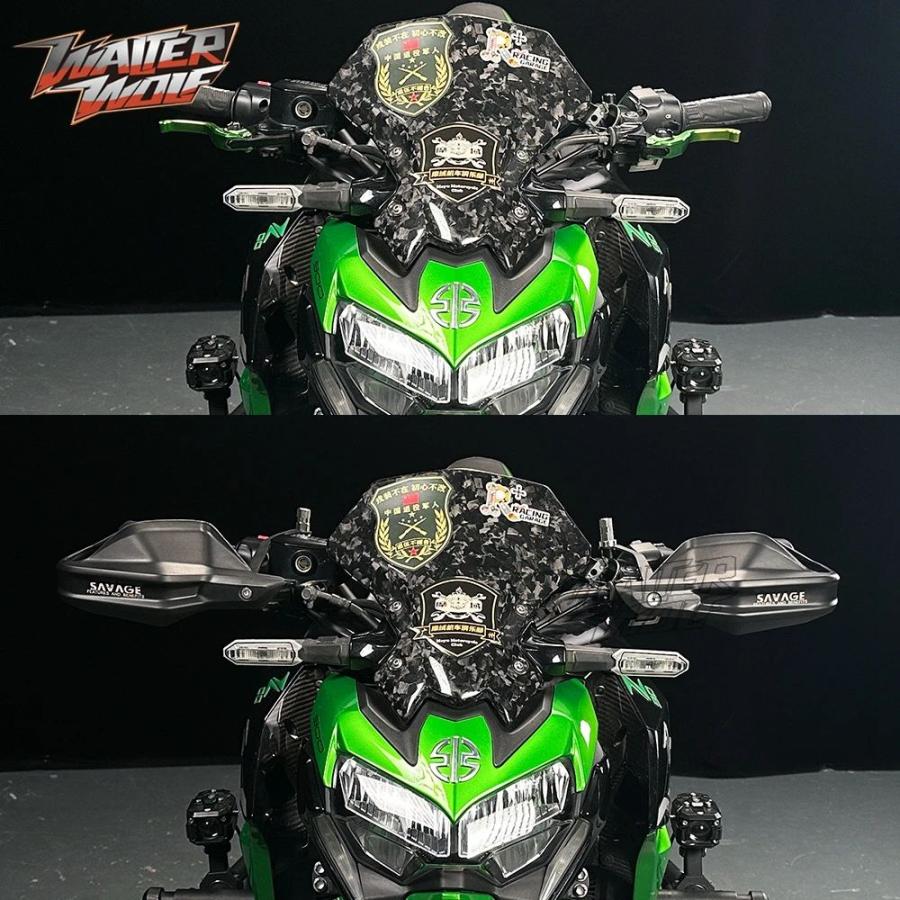並行輸入品2024 KAWASAKI Z900 ZR900 ハンドガード ハンドルバー