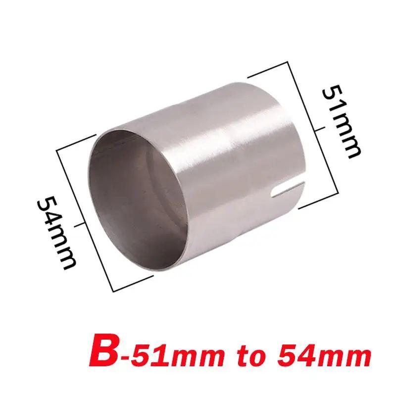 並行輸入品51MM 52 54 56 58 62 64MM排気アダプター汎用オートバイ