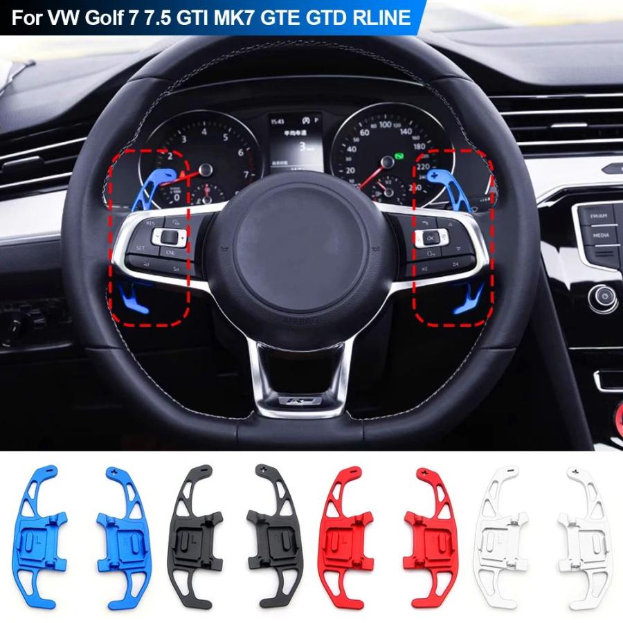 並行輸入品2PCS 車用ステアリングホイール パドルシフト 延長シフター