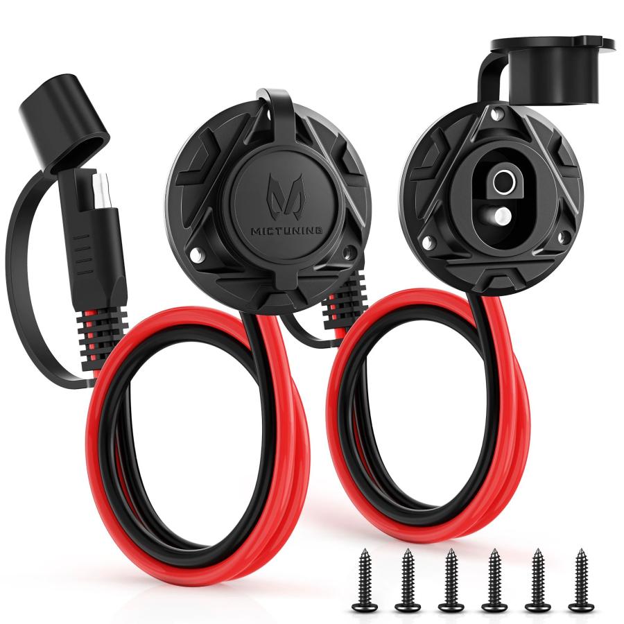 並行輸入品MICTUNING 1フィートSAEコネクタ 電源ソケットサイド