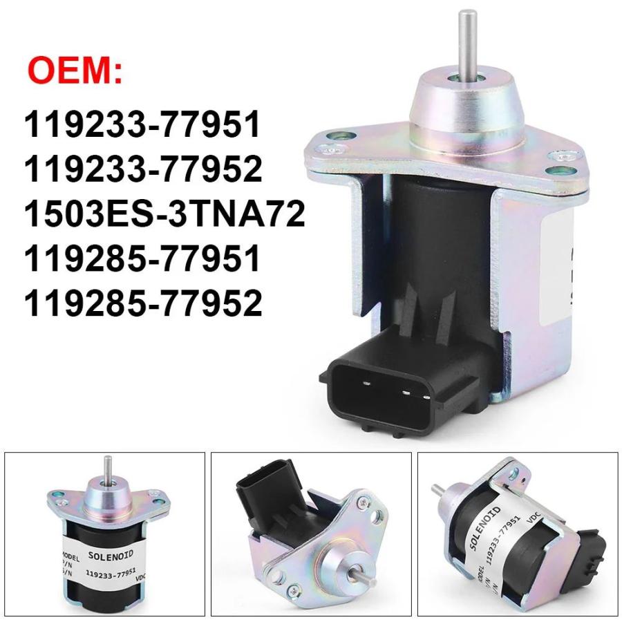 専用 並行輸入品12Vストップソレノイドバルブ 119233-77951 11923377951