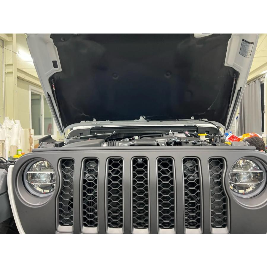 ボンネットフード ガスダンパー JEEP JL ラングラー、グラディエーター 並行輸入品ジープ ラングラー JL 2018-24 2025 用フード ボンネット