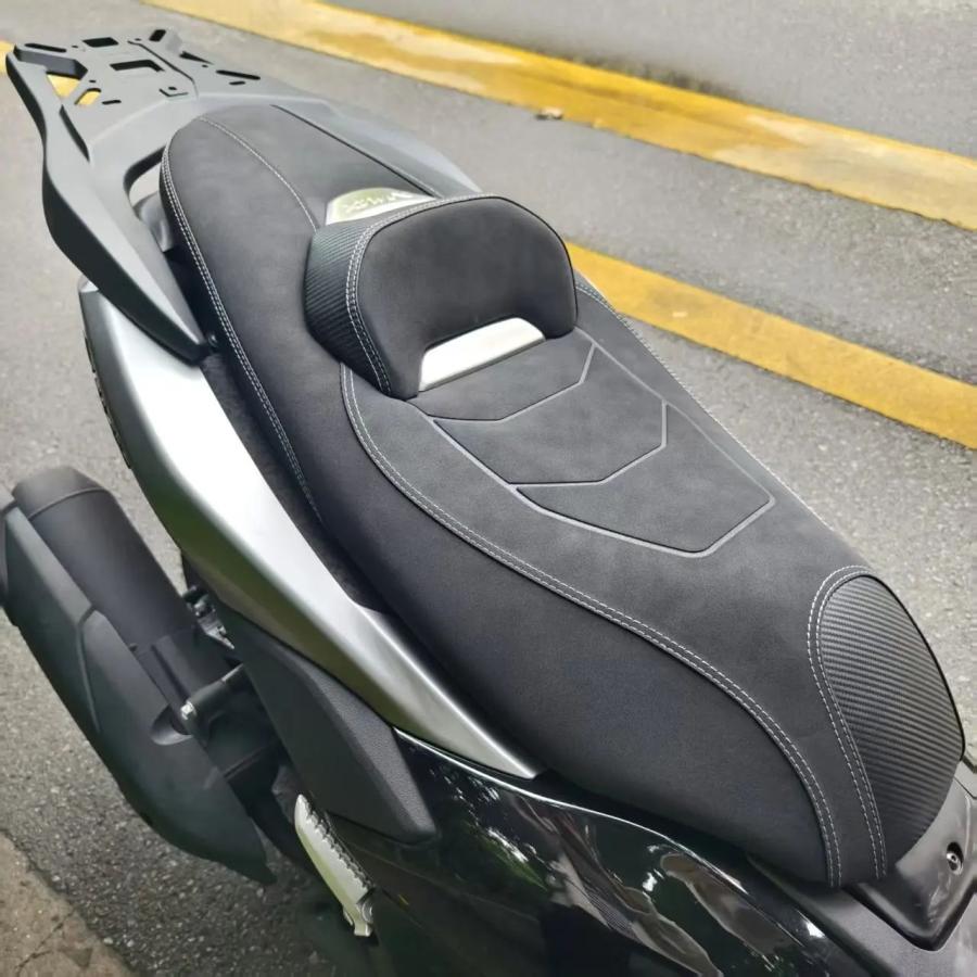 並行輸入品カスタムバイク 2025年式 NMAX155 シートクッション 快適なシートアセンブリ バックレスト付き ヤマハ NMAX155 ターボテックマックス用_9