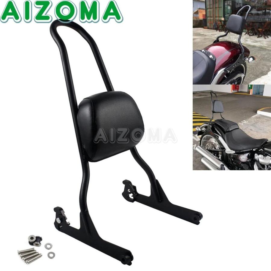 並行輸入品 シーシーバーバイクリア助手席バックレストハーレー